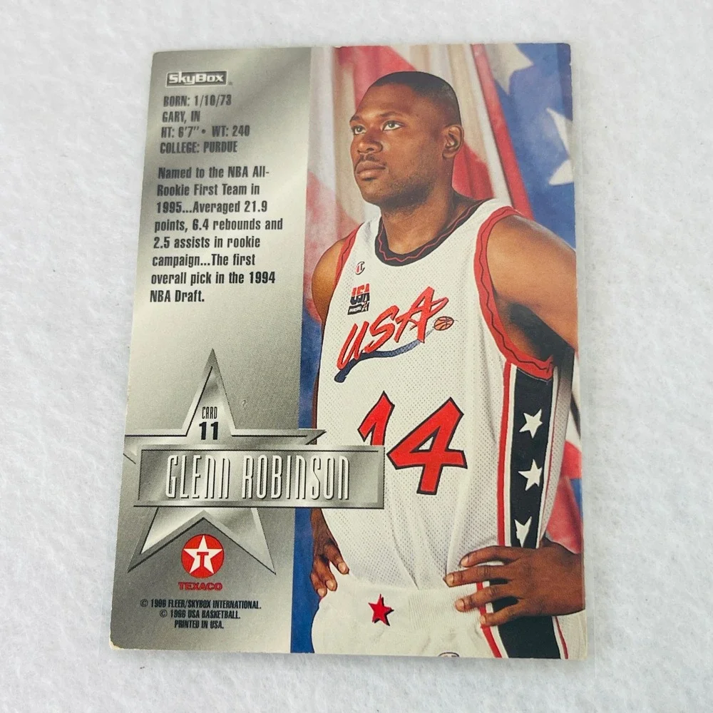 1996 SkyBox USA Basketball Glenn Robinson Card 11 Texaco Fleer Big Dog NBA